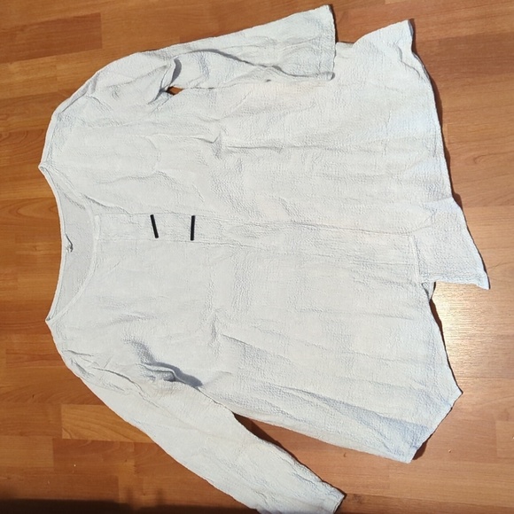 Et Lois Unique Long Sleeve Textured Top Shirt XL - Picture 10 of 13